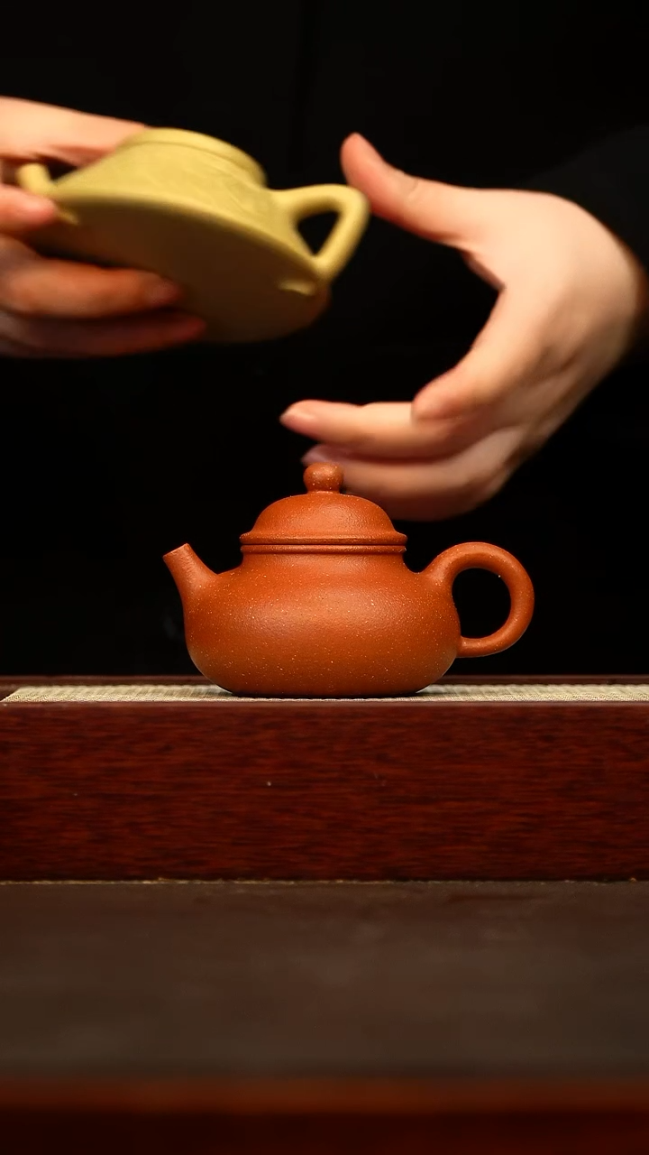 茶壶紫砂溪容天 130cc 原矿红降坡