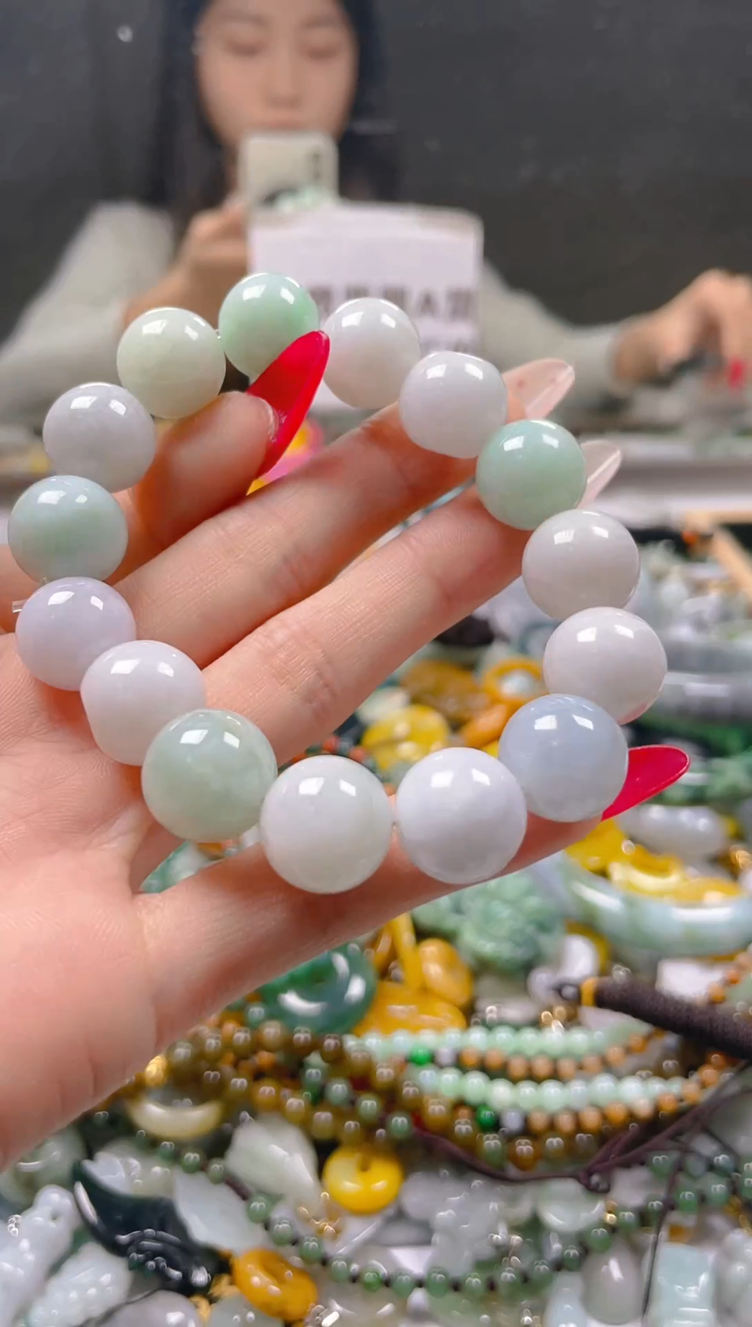 【闪购商品】翡翠颈饰未镶嵌13MM/M/翡翠A货一图一物