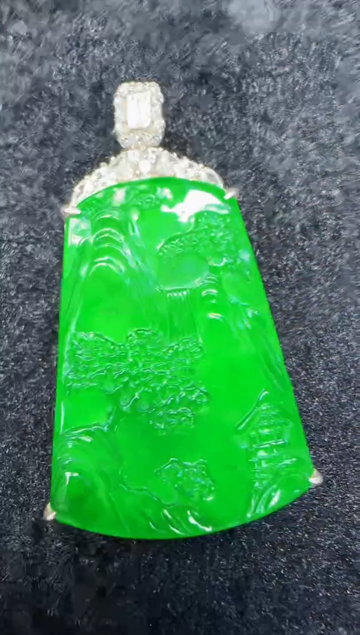 未镶嵌定制翡翠翡翠吊坠176