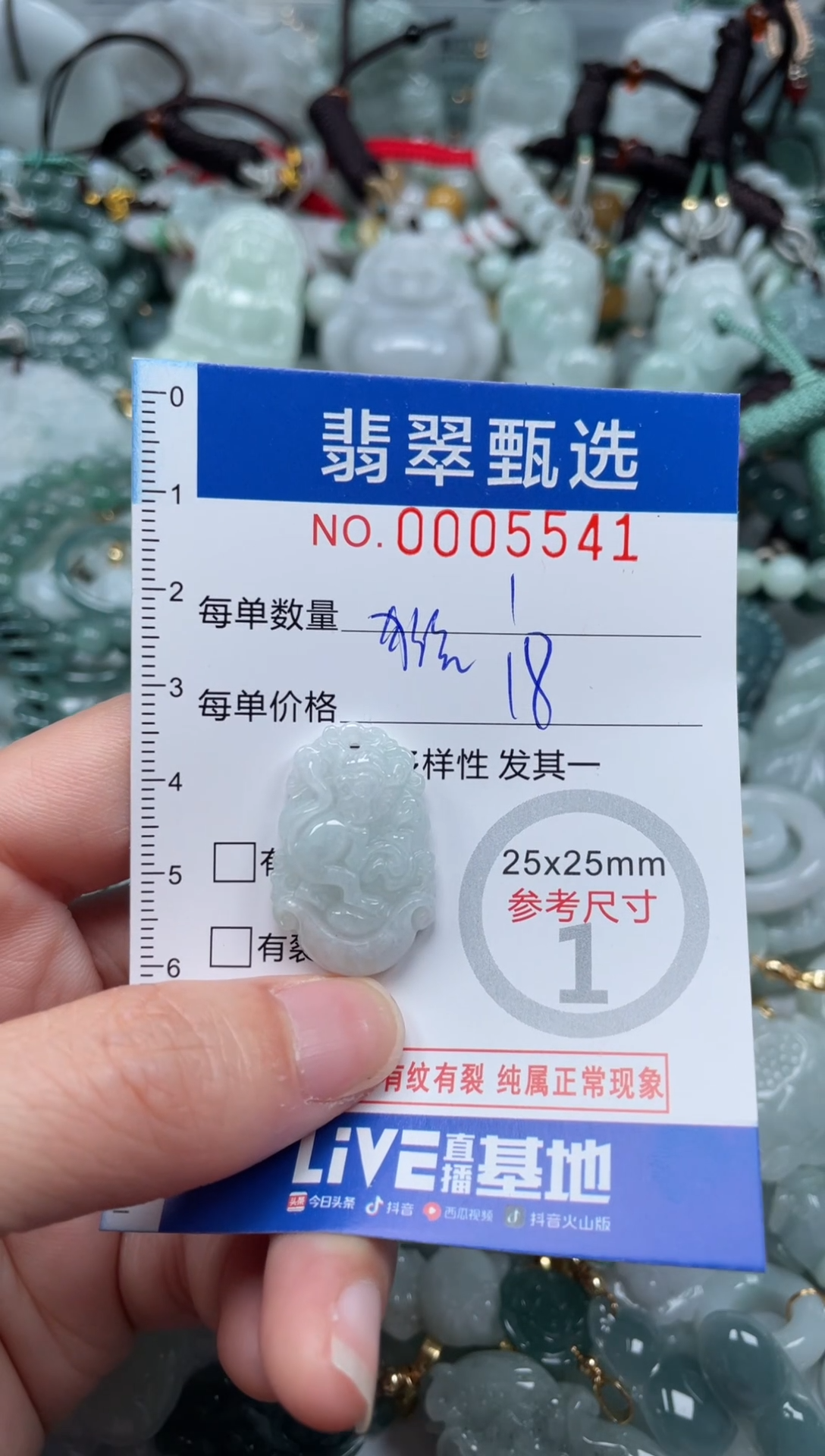 【闪购商品】翡翠颈饰未镶嵌00..5541