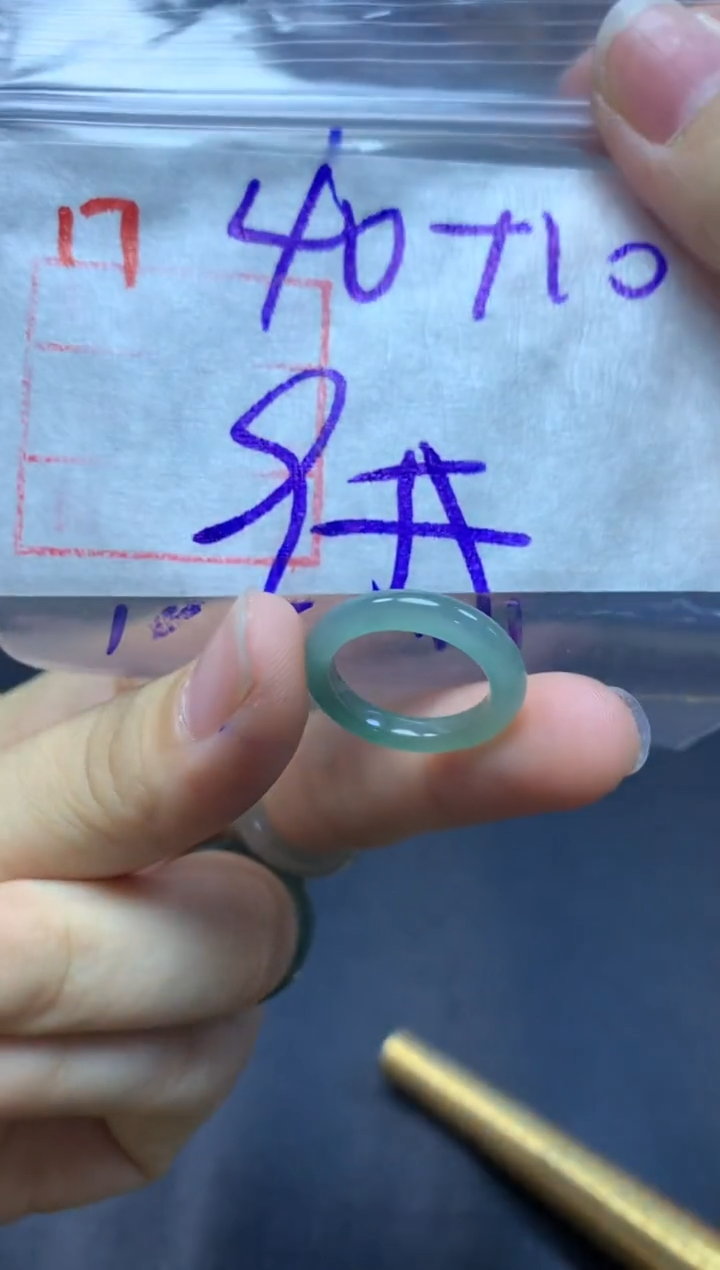 未镶嵌定制翡翠戒圈9#50毛货需精细抛光