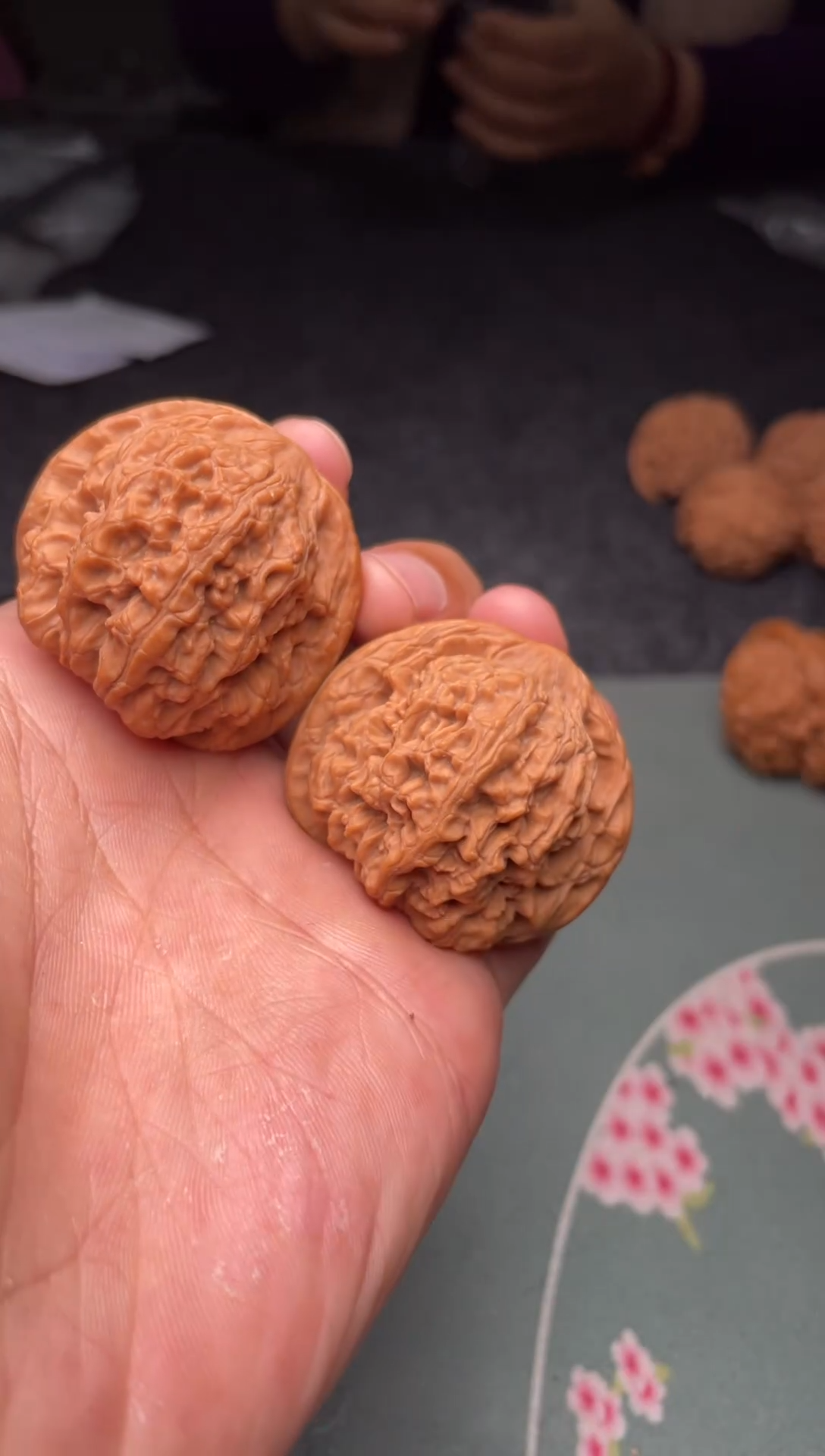 把件文玩核桃a359  龙洞玉    40尺