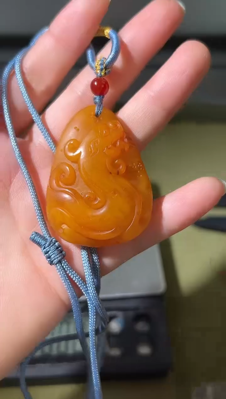 裸石琥珀未镶嵌琥珀蜜蜡吊坠