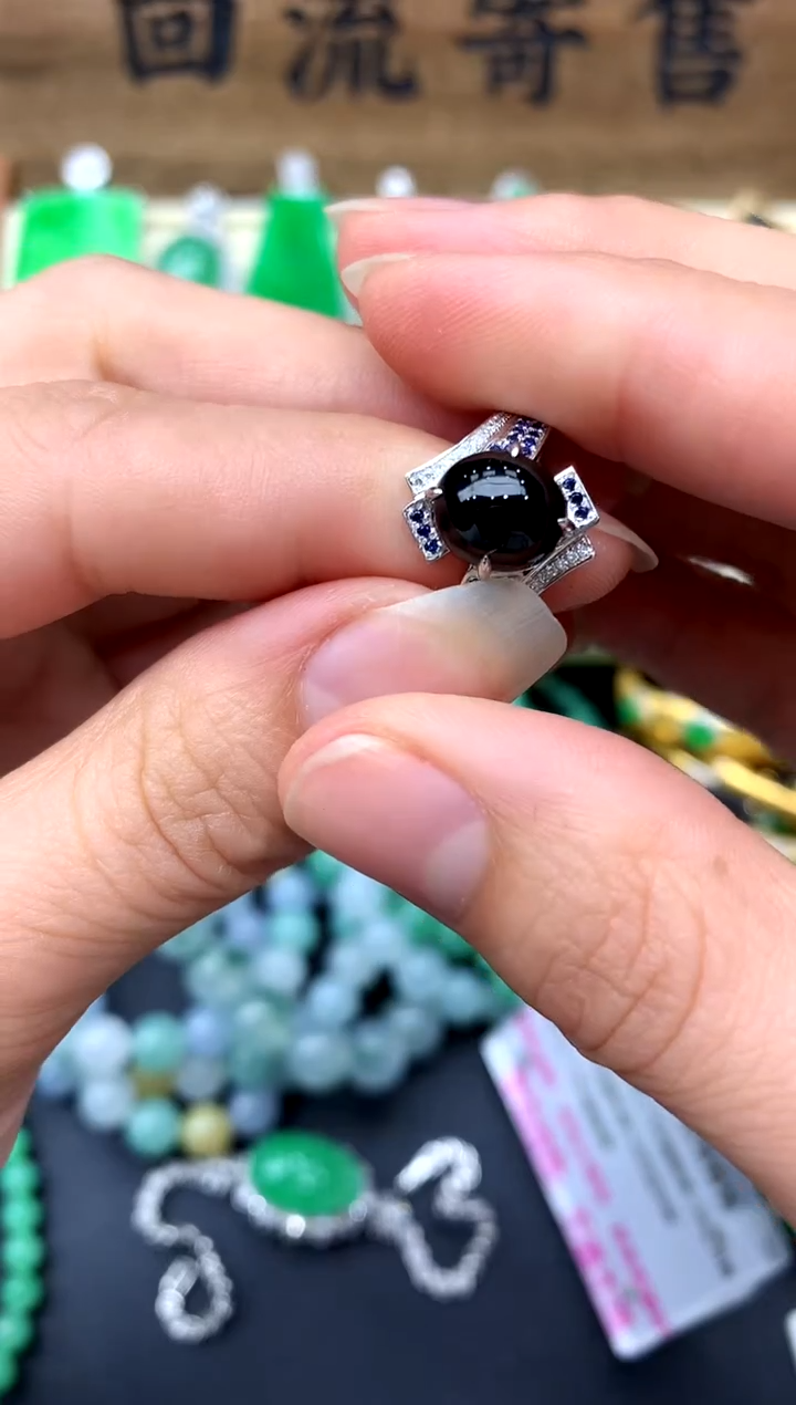 【闪购商品】翡翠戒指18K金镶嵌236-中国好珍宝