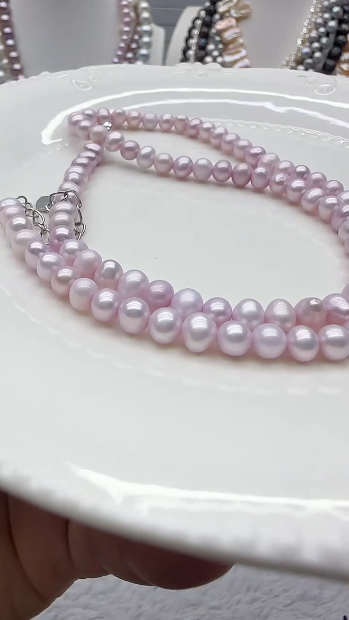 淡水珍珠未镶嵌套链45