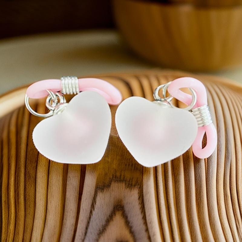 小众设计·桃心·送给奶奶的耳饰