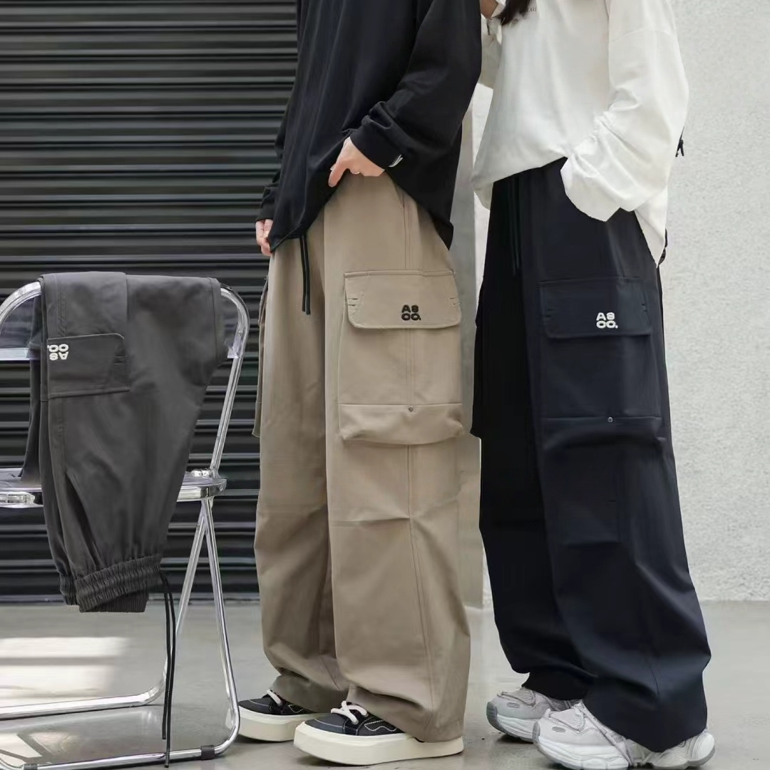 C118大童青少年秋季工装裤初中生潮酷长裤高中生裤子男大童装
