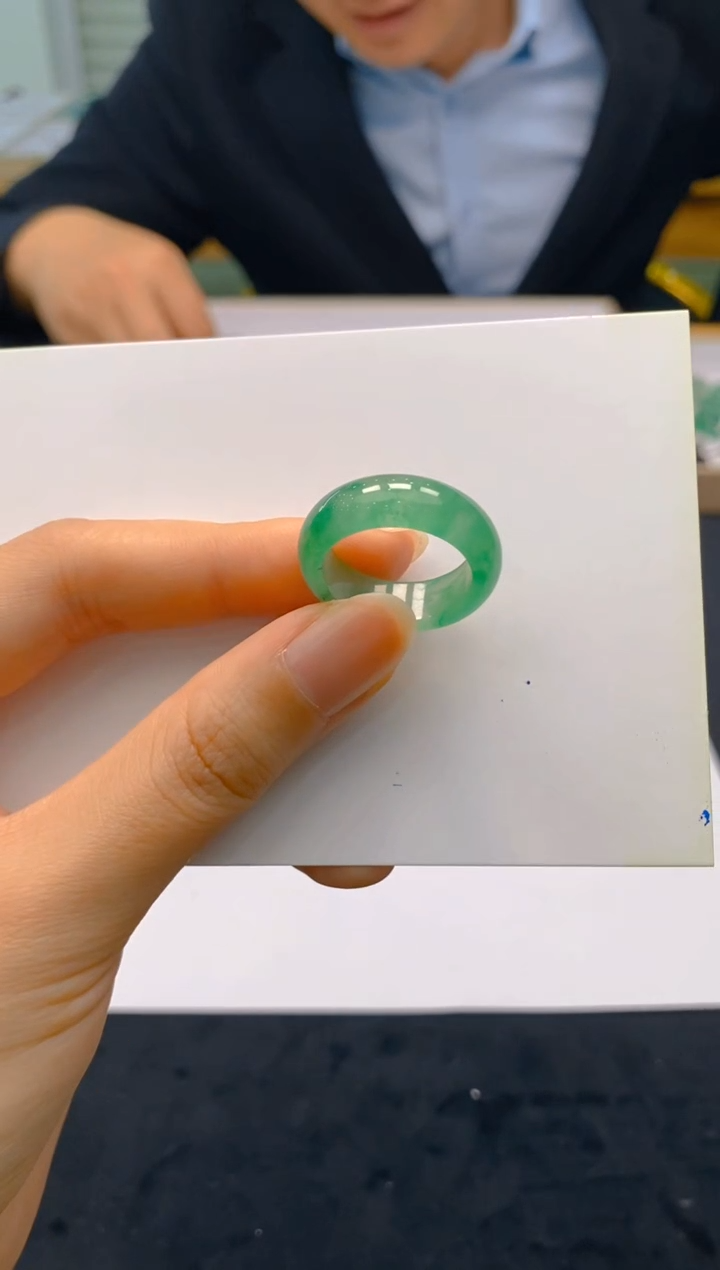 【闪购商品】石英质玉戒指未镶嵌冰美人非洲翠47