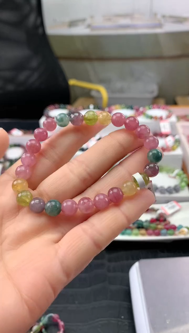 【闪购商品】碧玺手串未镶嵌多样性发一条