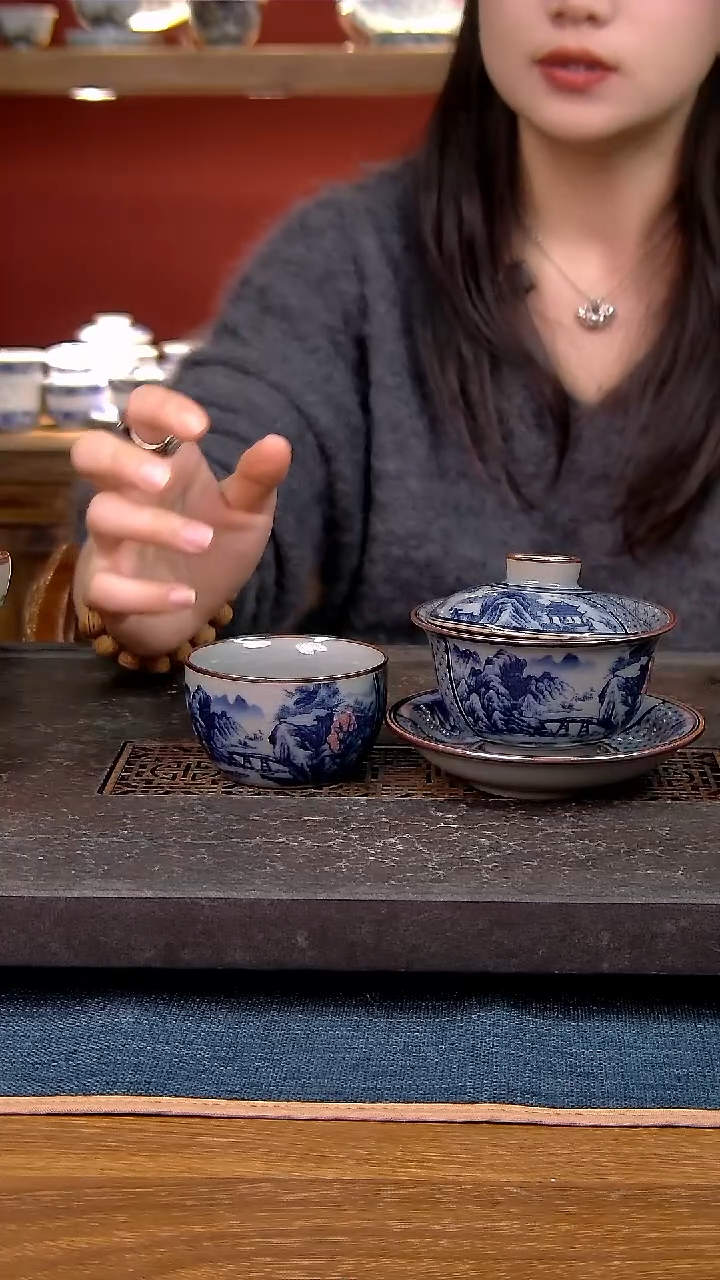 简装家用款2件套 老陶泥开片纹陶瓷茶具