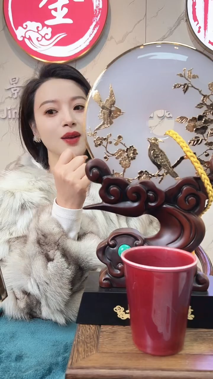 摆件陶景德镇陶瓷青花摆件43