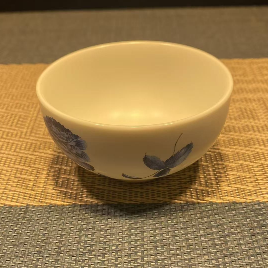 瓷杯 图案款式 随机   彩绘茶杯 客人杯 主人杯