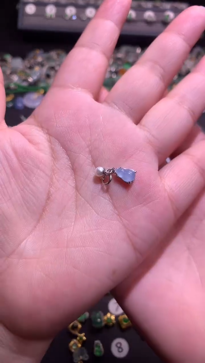 【闪购商品】翡翠颈饰银S925镶嵌111111