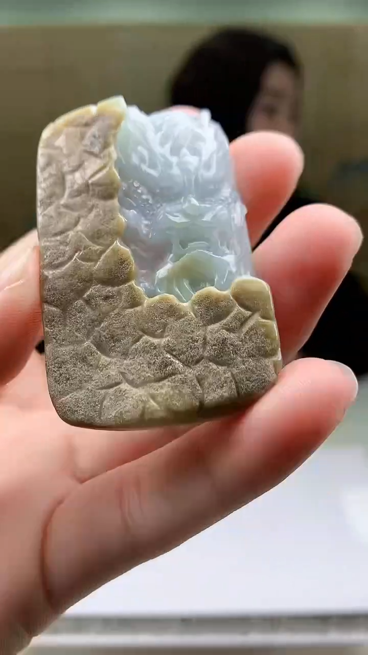 【闪购商品】定制翡翠未镶嵌4829bb-毛货挂件16