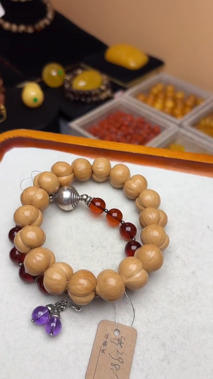 手串猴头核桃金****️猴头手串