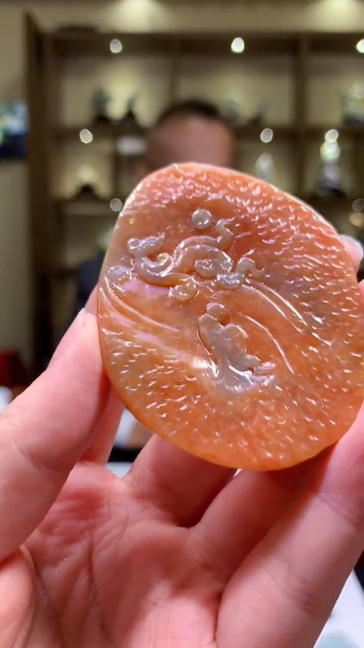 【闪购商品】定制翡翠未镶嵌8054yx-毛货挂件41