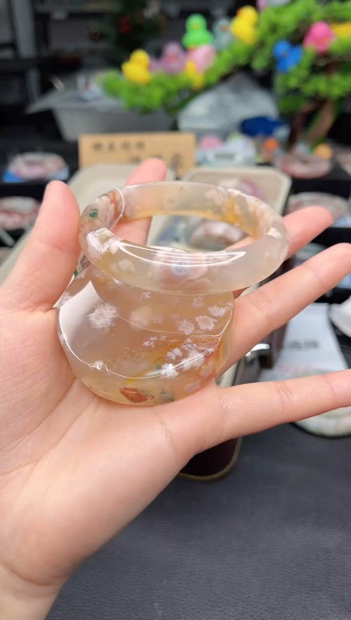 石英质玉未镶嵌手镯61圈口（赠送镯心）S965876