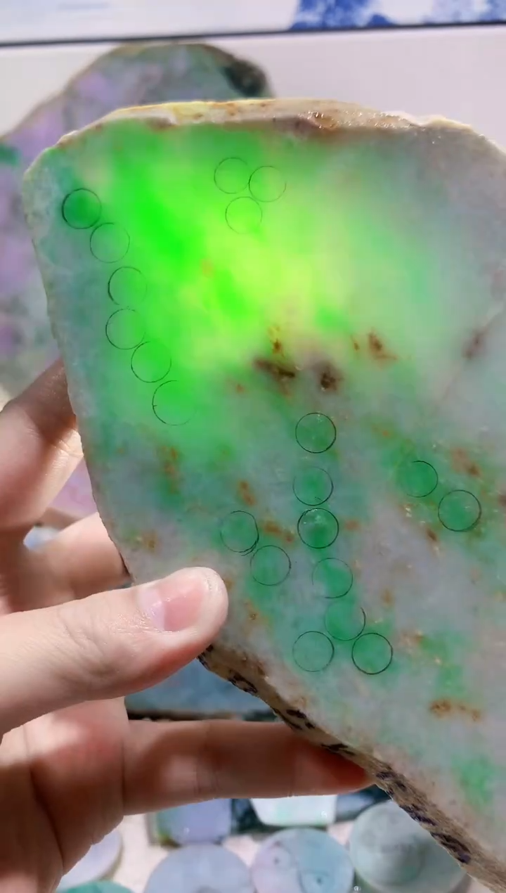 裸石翡翠0蒙0翡翠珠宝526