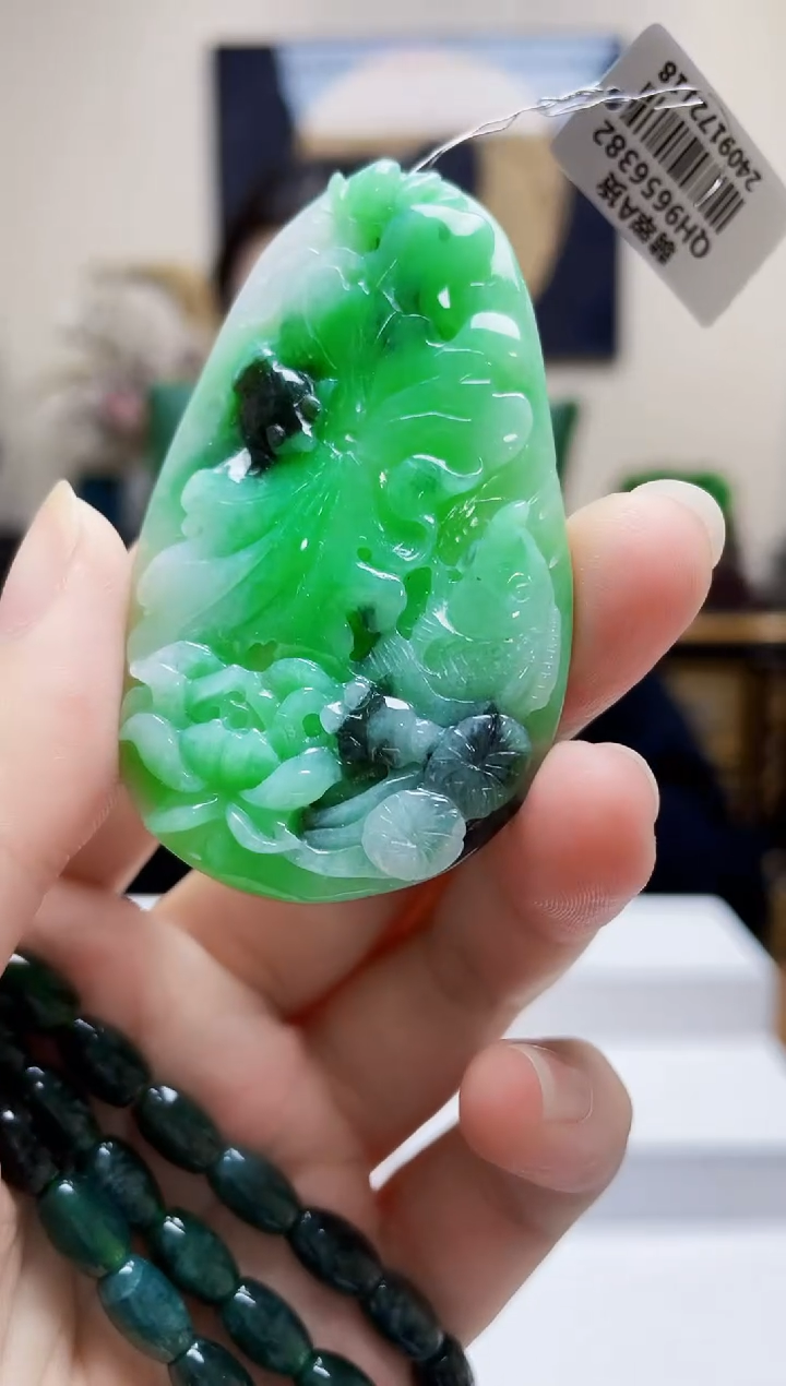 未镶嵌定制翡翠吊坠227