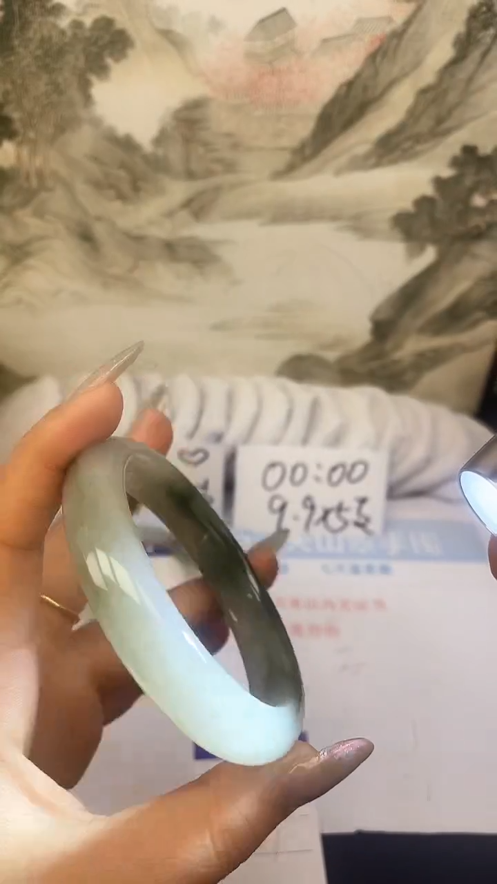 【闪购商品】石英质玉手镯合金22 60