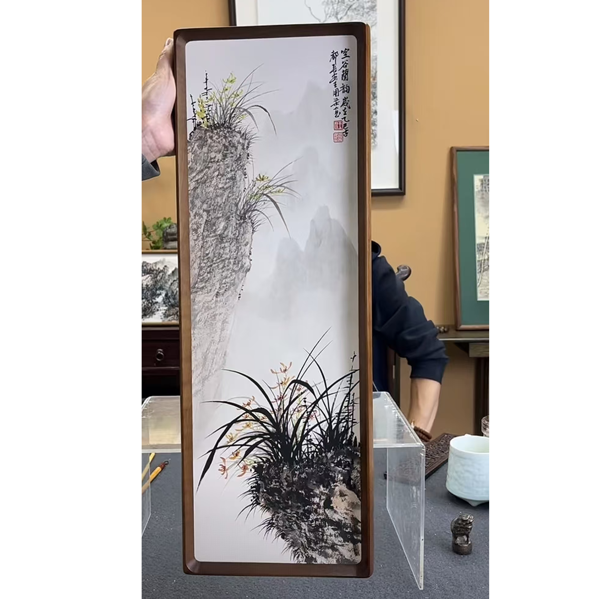 《空谷兰韵》22×62装饰画