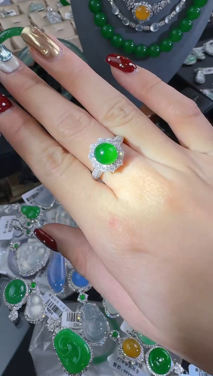 【闪购商品】翡翠戒指未镶嵌蛋面