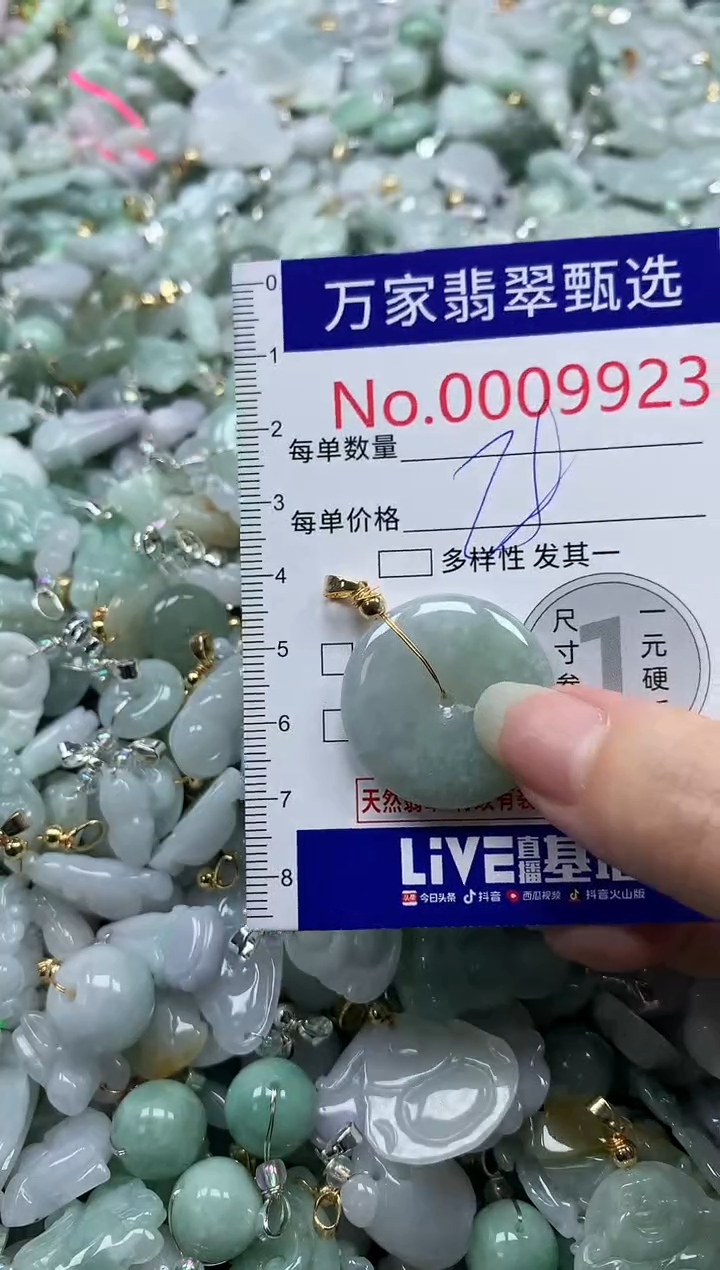 吊坠(不含链)未镶嵌翡翠9923
