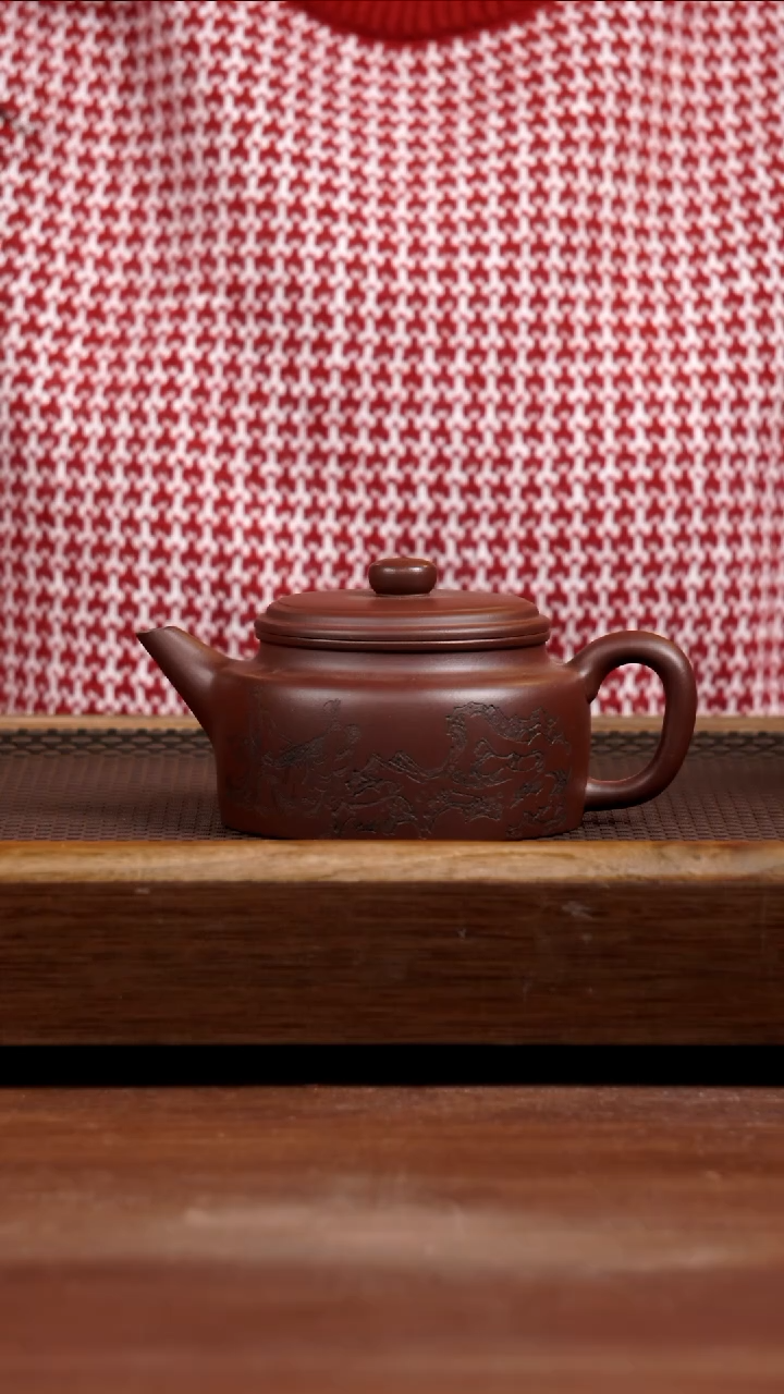 【闪购商品】紫砂茶壶四号井紫泥德钟250CC