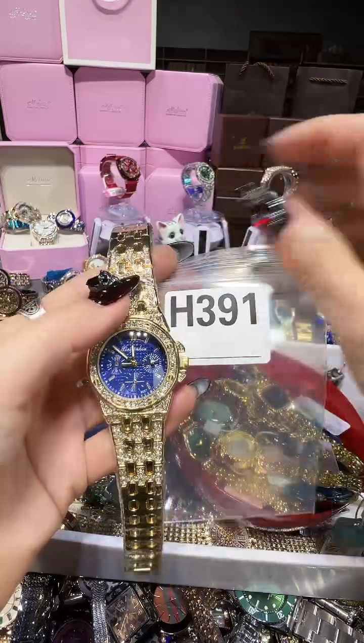 石英机芯不锈钢不锈钢直播定闪专用