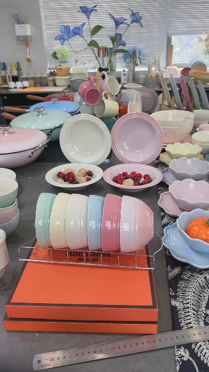 【闪购商品】瓷六色米饭碗