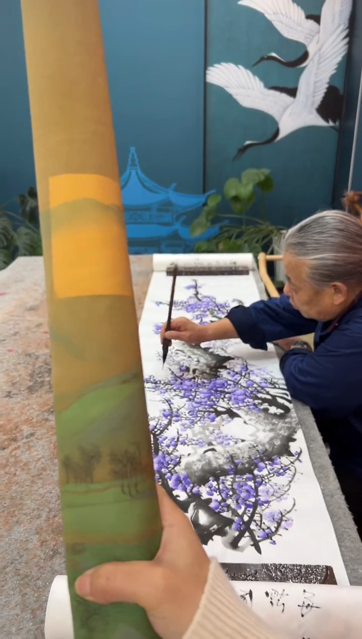 【闪购商品】国画1.25-王夫怀-山水丝绢-277