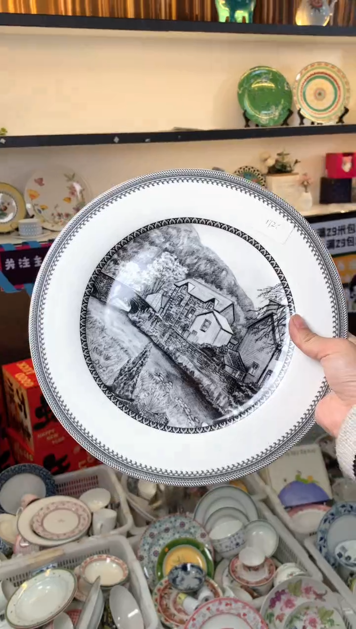 【闪购商品】瓷片陶瓷原单CC195餐具1个大