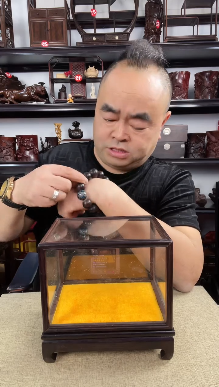 木老李红木工艺品1号玻璃罩