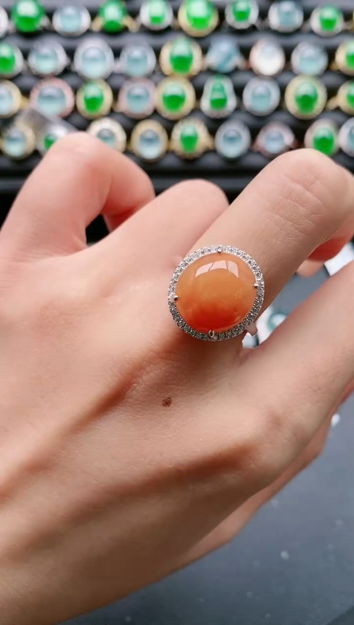 【闪购商品】翡翠戒指银S925镶嵌11111