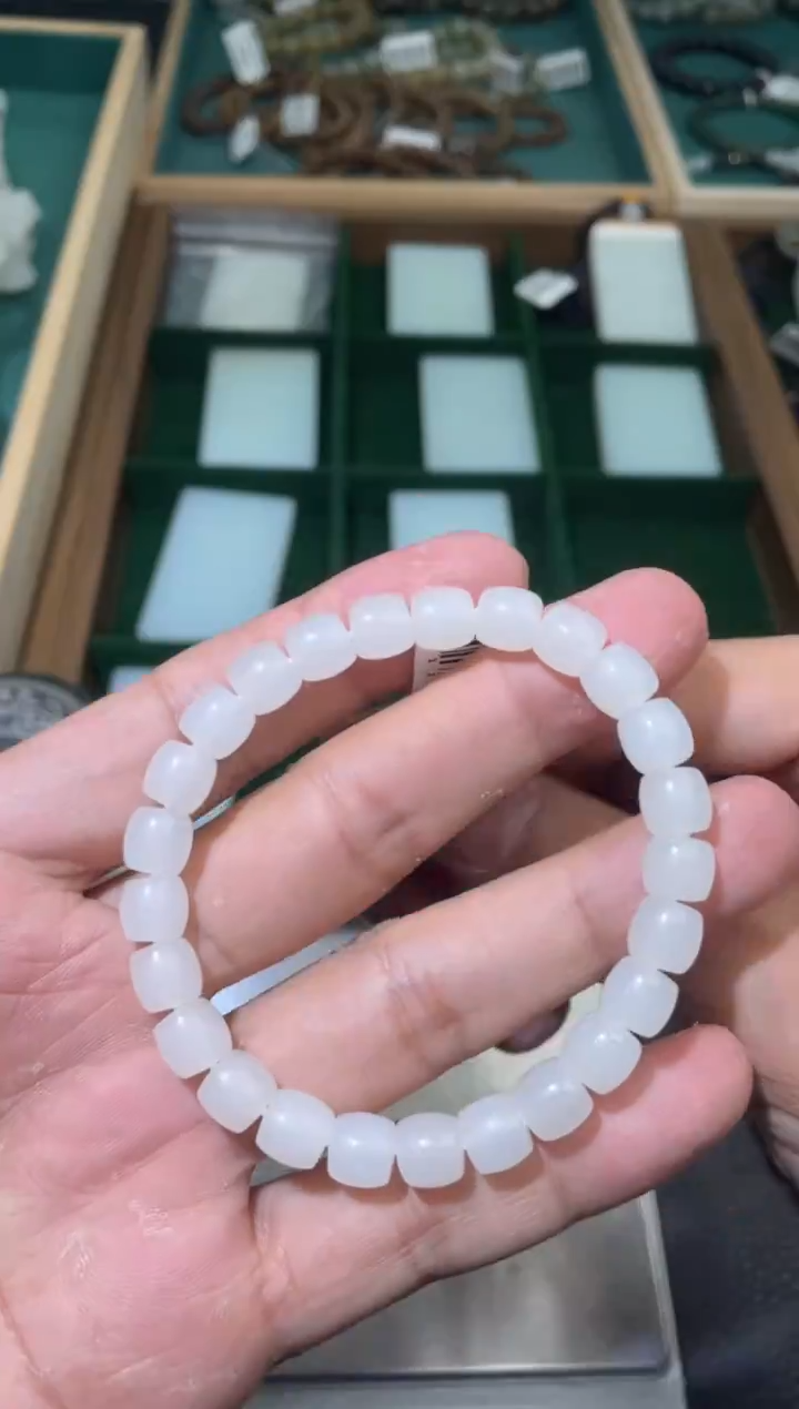 未镶嵌手串和田玉手串卡8