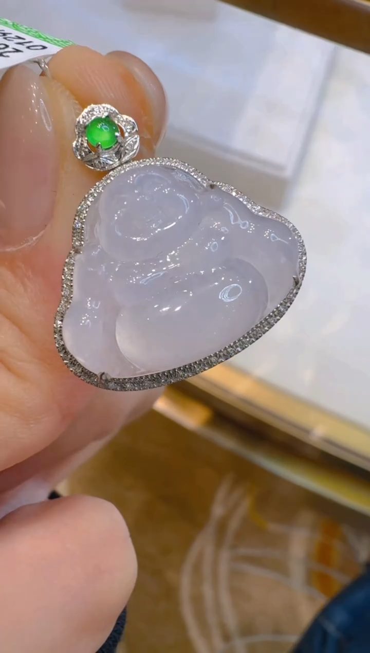 吊坠(不含链)18K金镶嵌翡翠多样性团购发一件