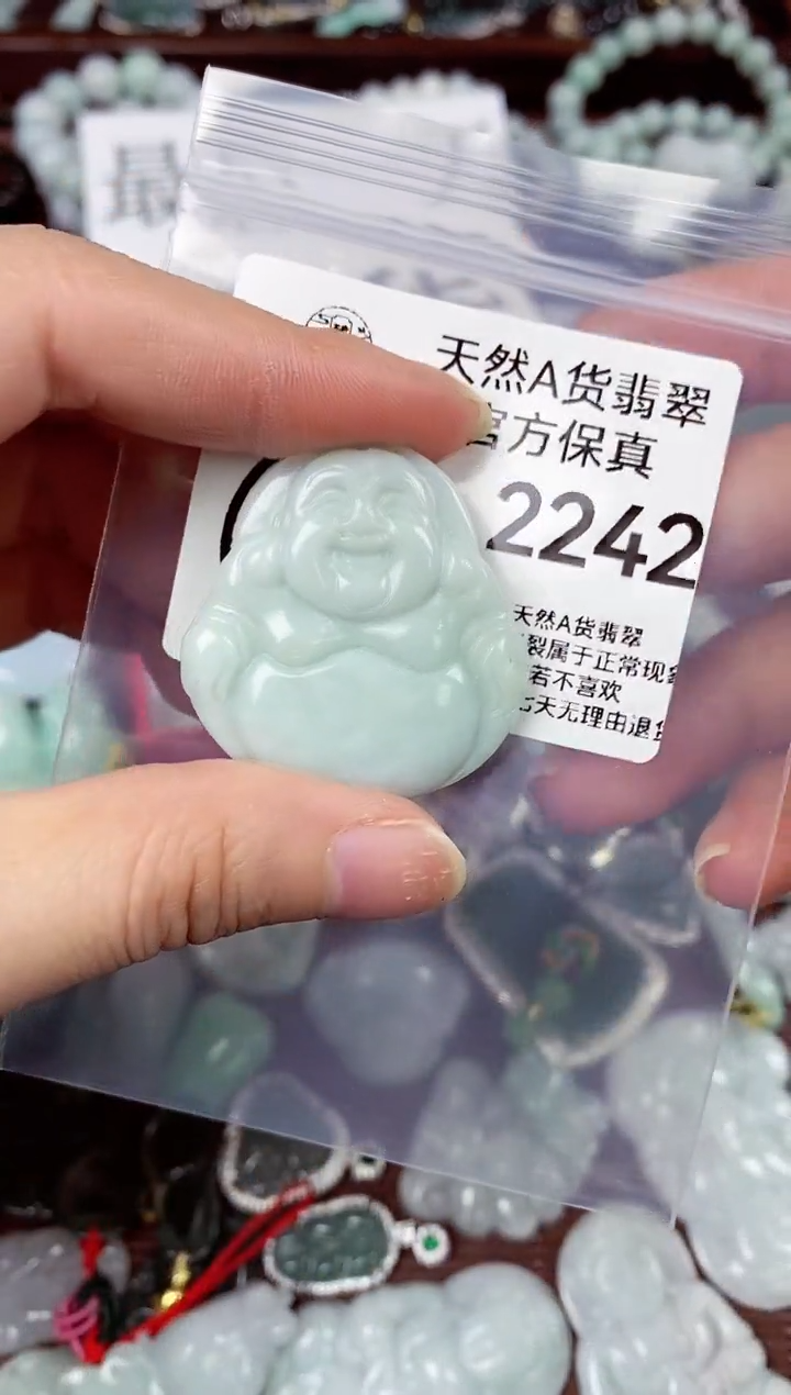 【闪购商品】翡翠颈饰未镶嵌天然A货翡翠2242