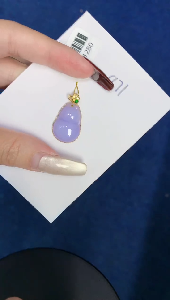 【闪购商品】翡翠颈饰18K金镶嵌000000000000