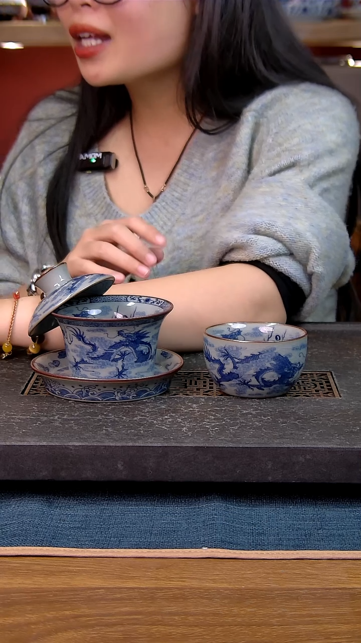 简装家用款2件套 老陶泥开片纹陶瓷茶具