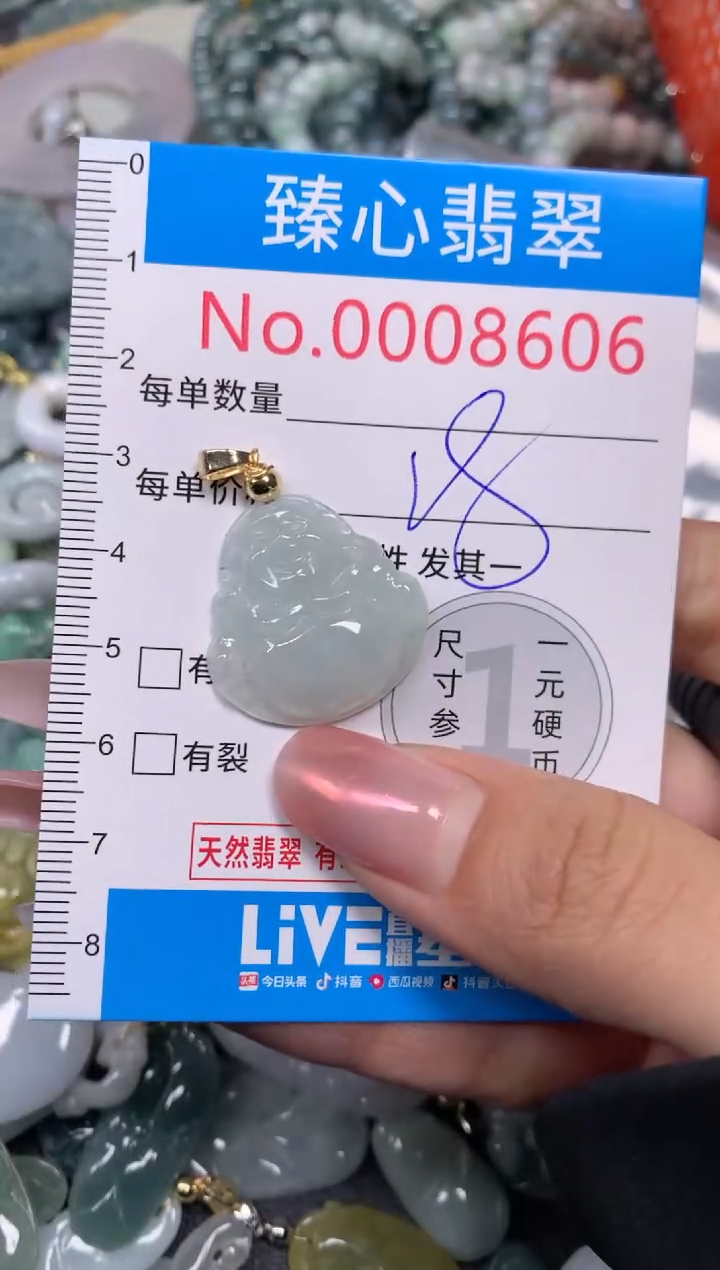 【闪购商品】翡翠颈饰未镶嵌含绳0008606