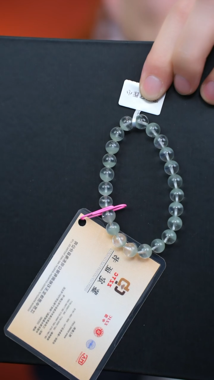 【闪购商品】水晶手链未镶嵌c018 绿幽灵手链8mm+