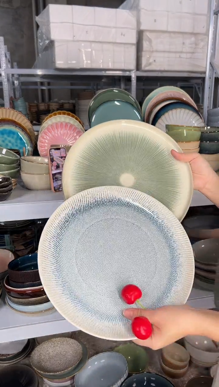 陶瓷外贸尾货瑕疵满20包邮X2大盘