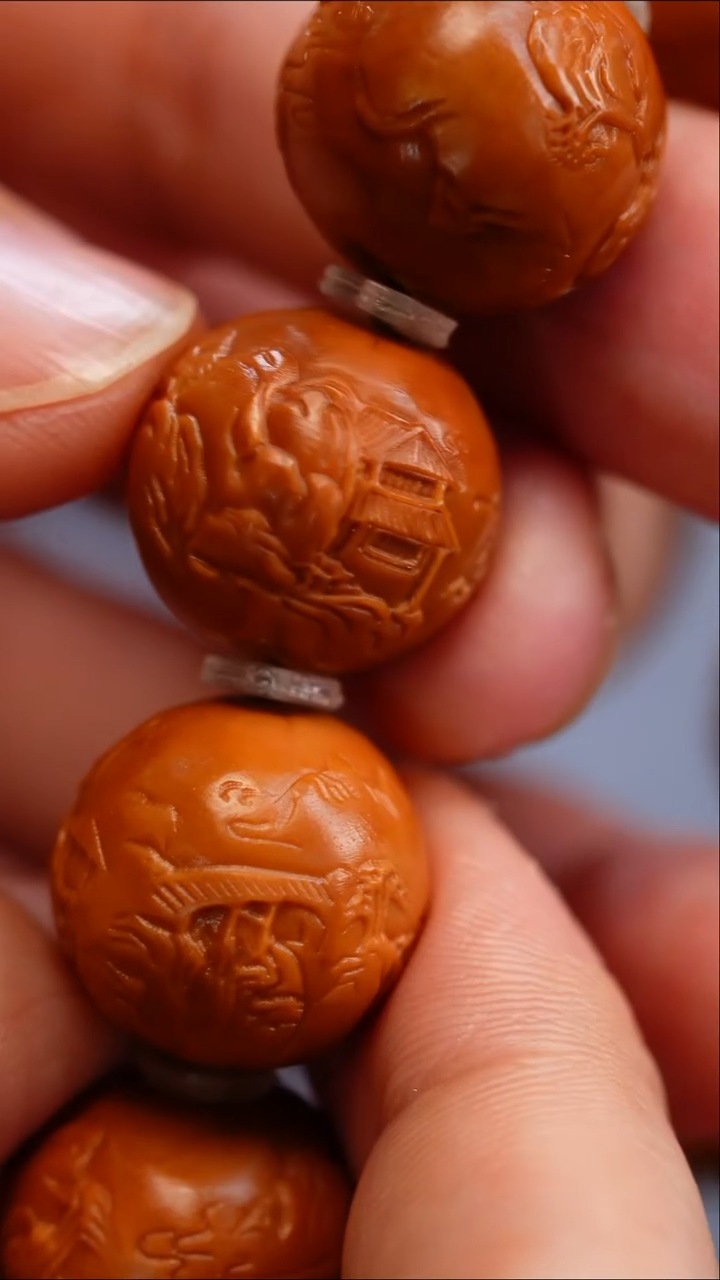 橄榄核吊坠苏工橄榄核