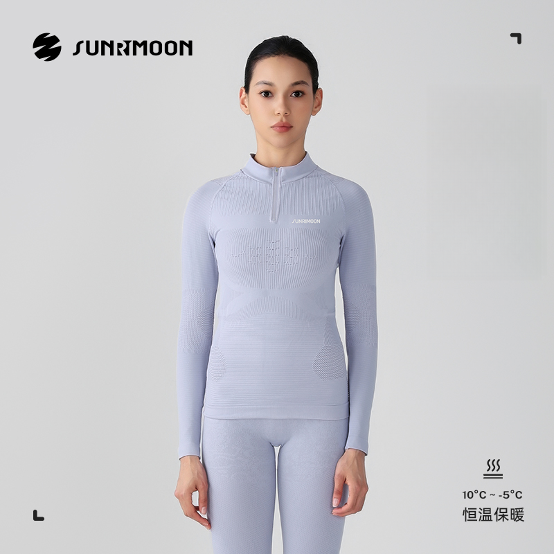 SUNRIMOON森瑞梦聚能Pro排汗保暖压缩套装女款超导·速干滑雪骑行