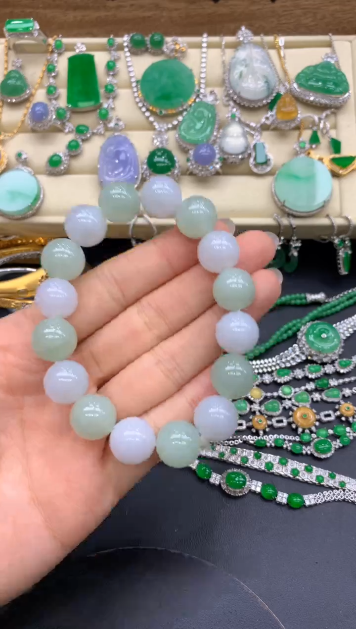 【闪购商品】翡翠手链未镶嵌22-中国好珍宝1