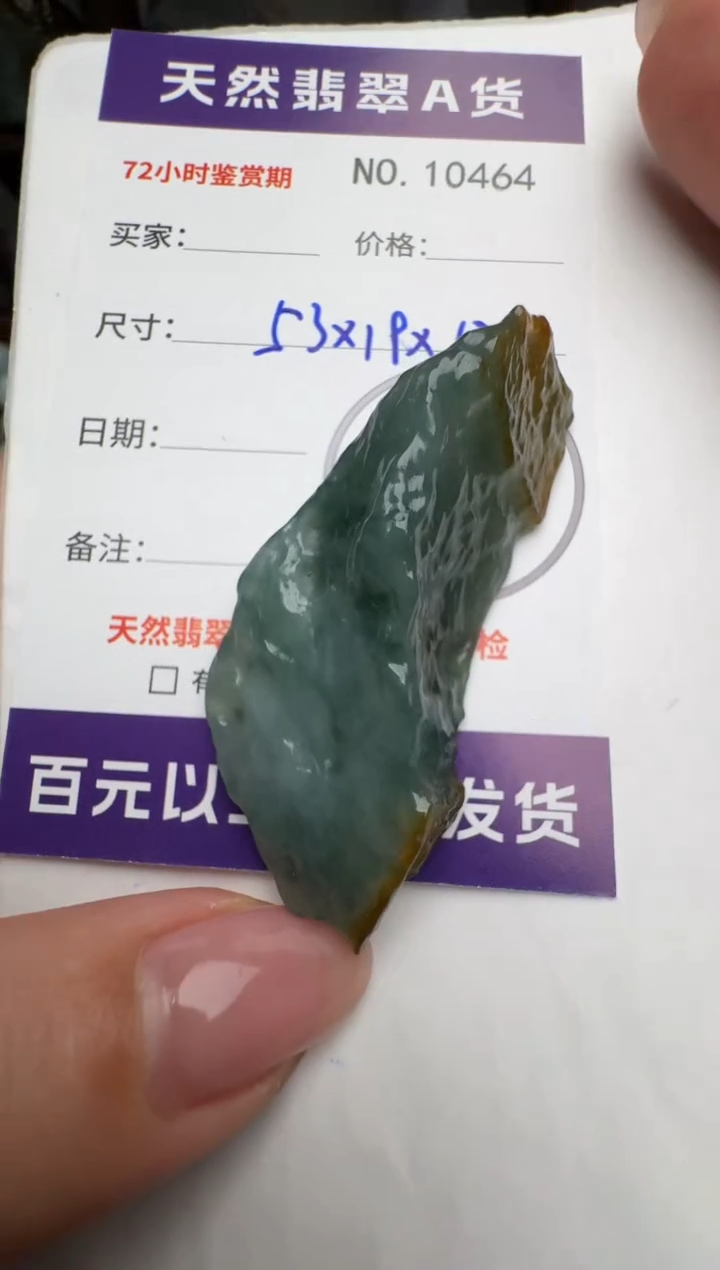 【闪购商品】翡翠颈饰未镶嵌原石10464380