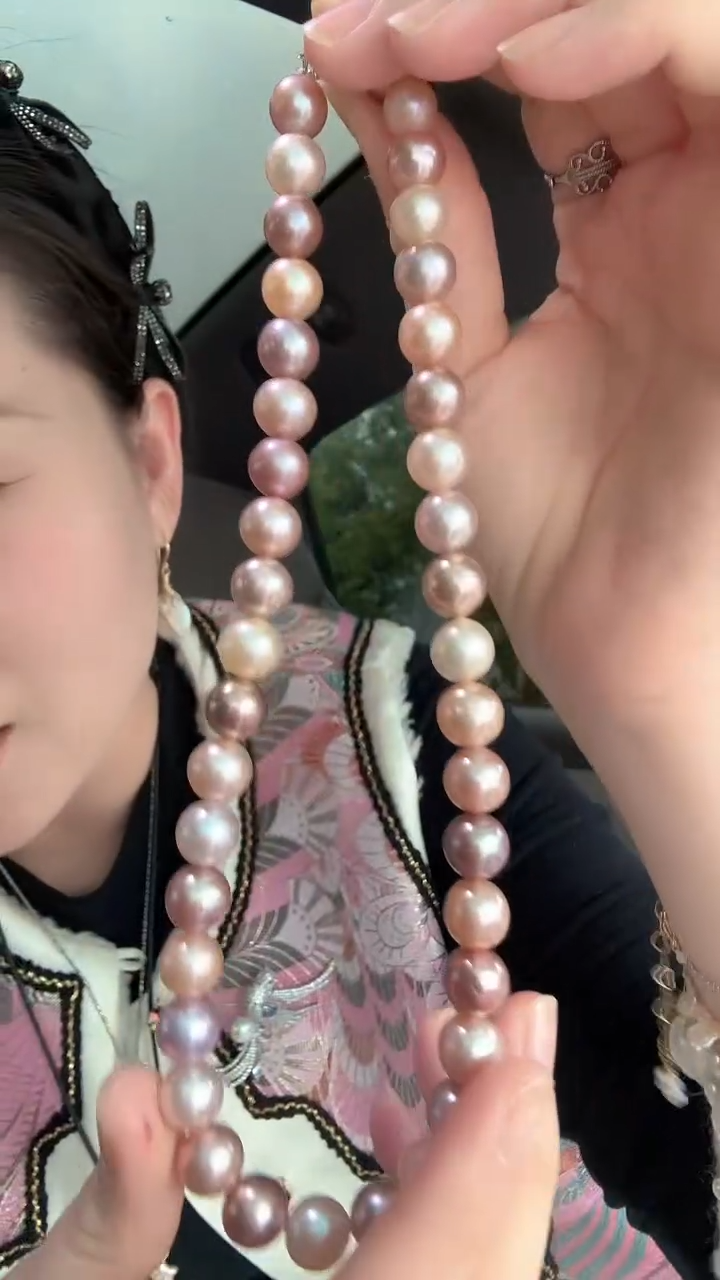无链子925银糖果色11-12点位银项链