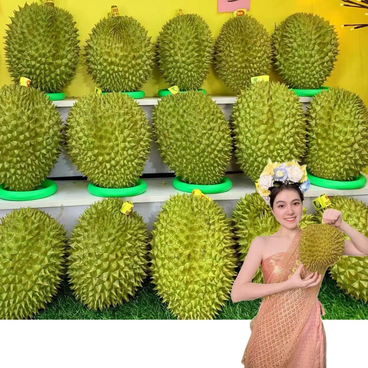 新鲜泰国金枕榴莲 3-8斤（核小）金枕泰国