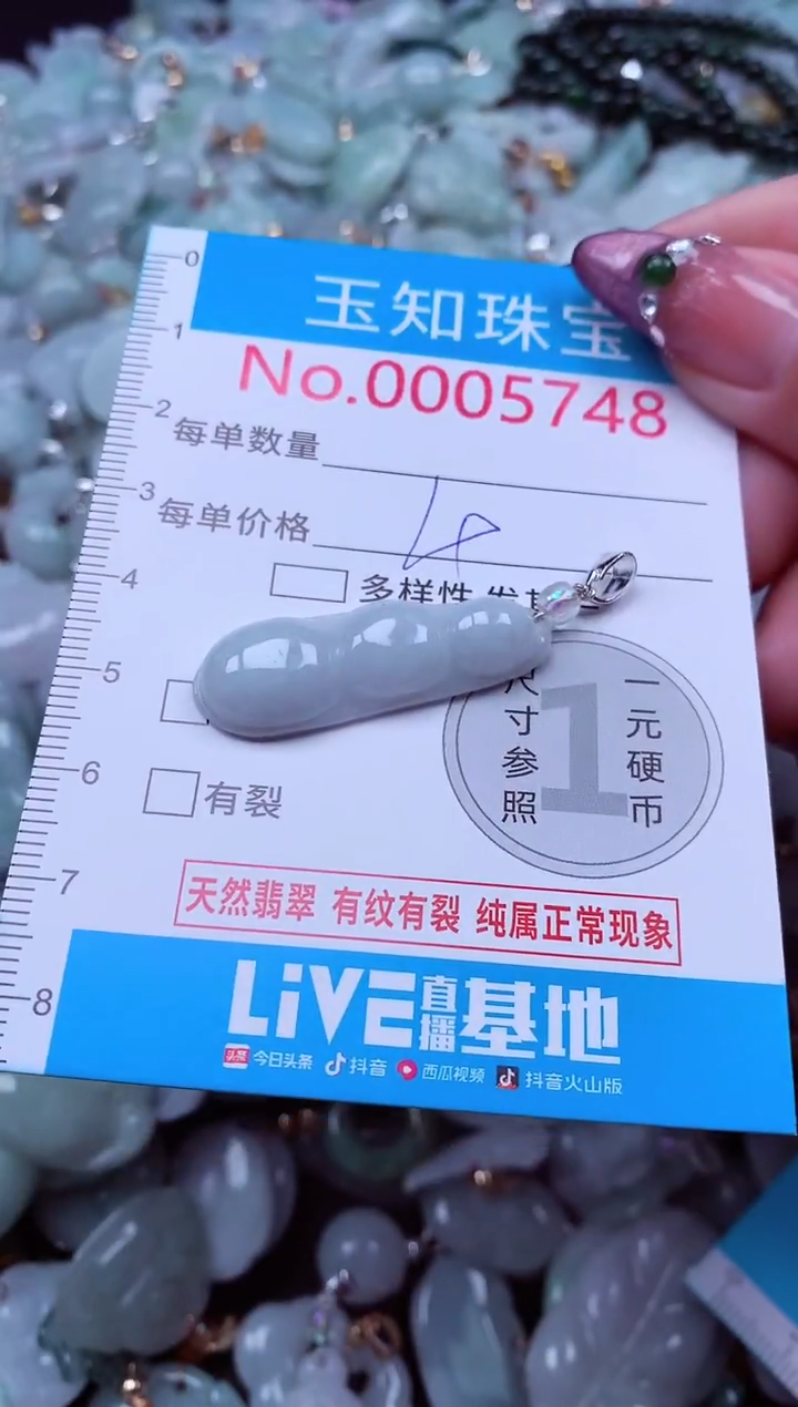 吊坠(不含链)未镶嵌翡翠5748