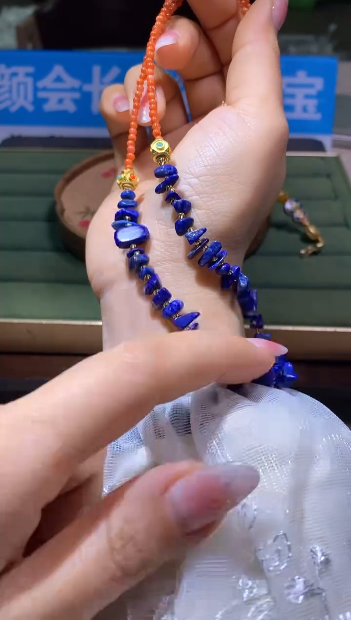 【闪购商品】青金石颈饰未镶嵌多样性发一件455